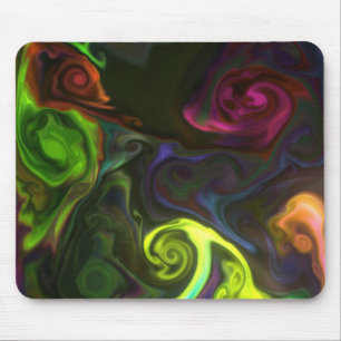 Mousepad Pasta colorida do rato artístico