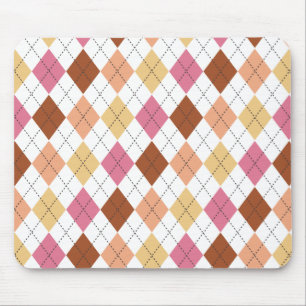 Mousepad Pasta de Disquete Rosa, Coral, Pêssego e Escuro
