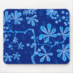 Mousepad Pasta de Mão Flor Azure Frost