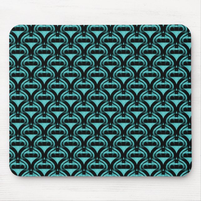 Mousepad Pasta de Mão Legal Retroativa Turquesa Vibrante (Frente)