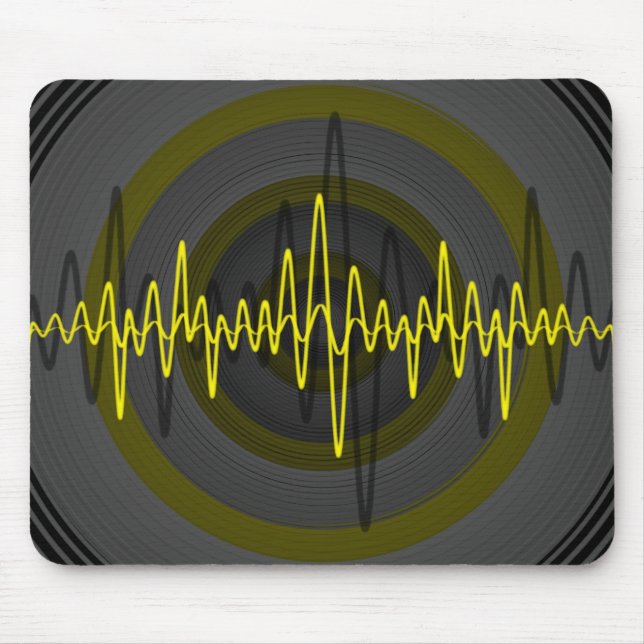 Mousepad Pasta de mouse amarelo-som escuro (Frente)
