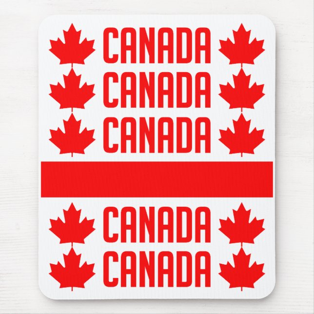Mousepad Pasta de mouse do Canadá, personalizar (Frente)