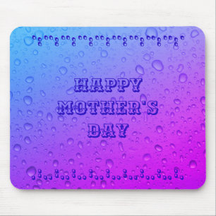 Mousepad Pasta de mouse feliz do Dia de as mães