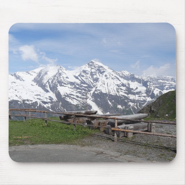 Mousepad Pasta de mouse personalizada dos Alpes austríacos (Frente)