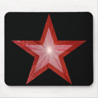 Pasta de mouse Red Star preta