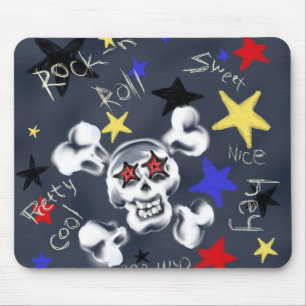 Mousepad Pasta de rato com frase capturada do Rock-N-Roll S