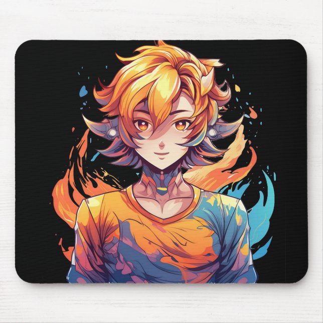 Mousepad Pasta de rato de animação Naruto legal (Frente)