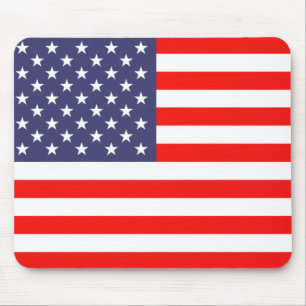Mousepad Pasta de rato de bandeira americana   Presente per