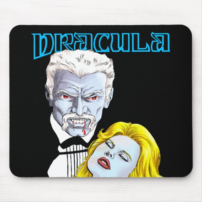 Mousepad Pasta de rato de dintagem do Drácula (Frente)