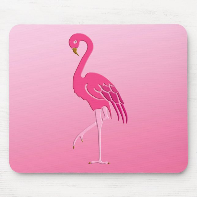 Mousepad Pasta de rato Flamingo rosa bonito (Frente)