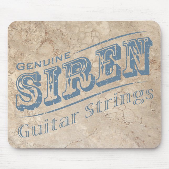 Mousepad Pasta de rato Siren Guitar Strings (Frente)