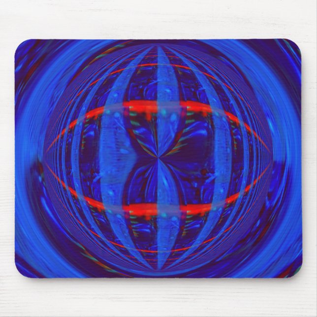 Mousepad Pasta do mouse azul escura (horizontal) (Frente)