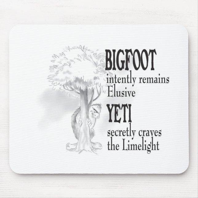 Mousepad Pasta do mouse Bigfoot (Frente)