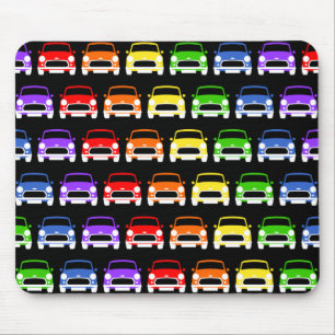 Mousepad Pasta do mouse Classic Austin Mini Cooper Rainbow