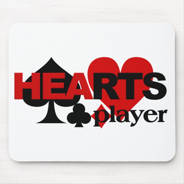 Mousepad Pasta do mouse do Hearts Player (Frente)
