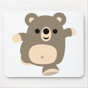 Mousepad Pasta do mouse do Urso de Cartoons Corante em Fogu