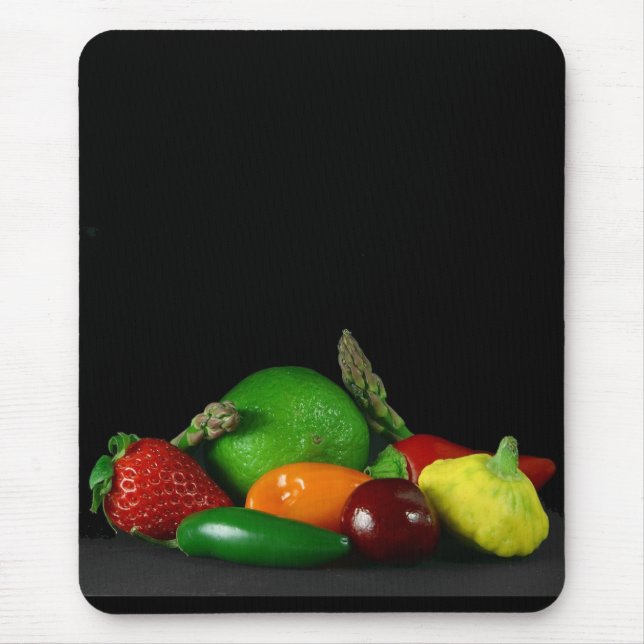 Mousepad Pasta do mouse Fruta e Veggies (Frente)