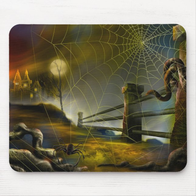 Mousepad Pasta do mouse Halloween/Cena Assombrada (Frente)