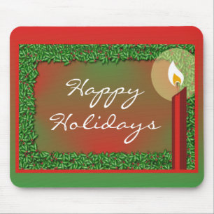 Mousepad Pasta do mouse Holly & Candle