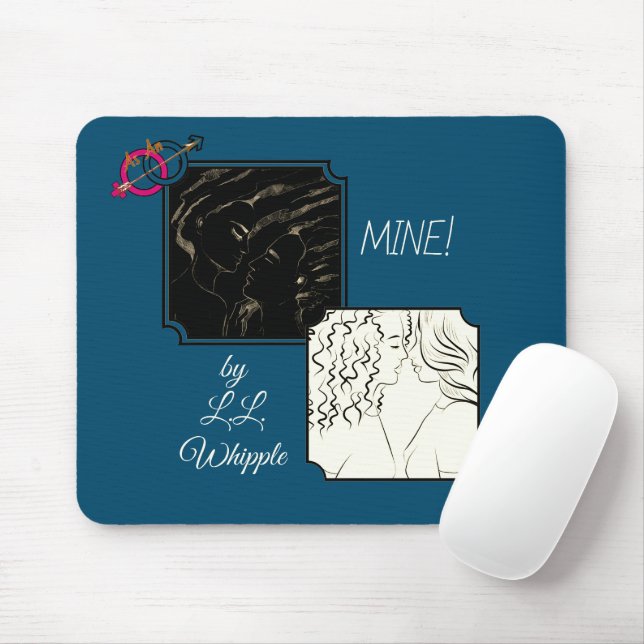 Mousepad Pasta do mouse 'MINE!' (com logotipo) (Com mouse)