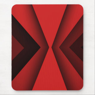 Mousepad Pasta do mouse moderna, preta, vermelha, abstrato,