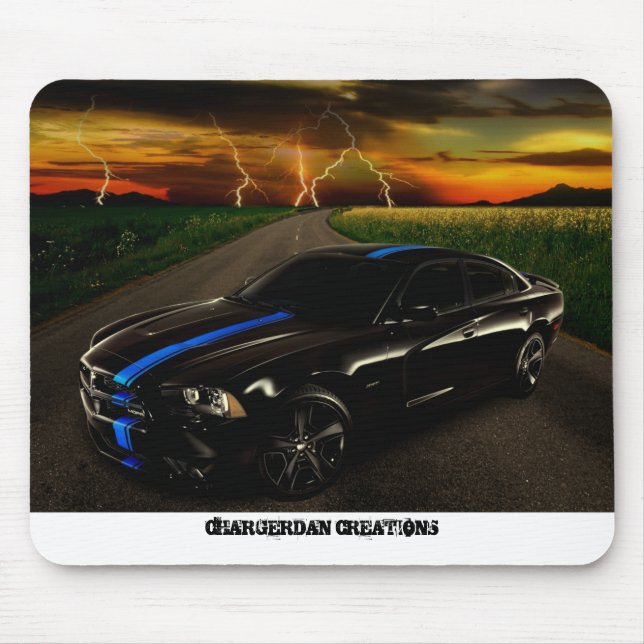 Mousepad Pasta do mouse MOPAR Charger 2011 (Frente)