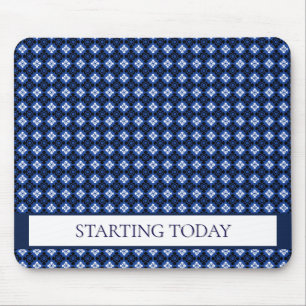 Mousepad Pasta do mouse padrão com diamante azul