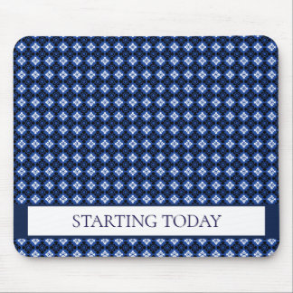 Mousepad Pasta do mouse padrão com diamante azul