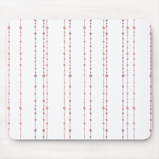 Mousepad Pasta do mouse ponto de String rosa (Frente)