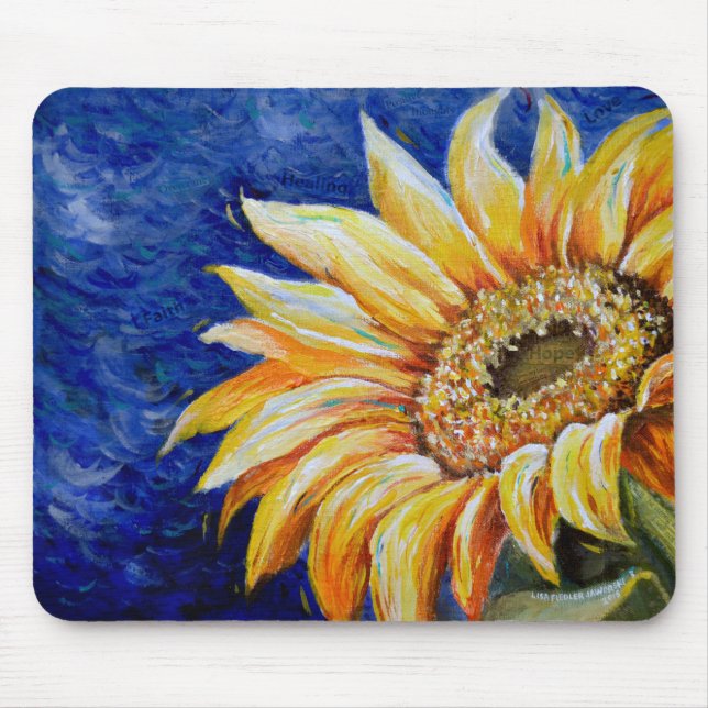 Mousepad Pasta do mouse SUNFLOWER (Frente)