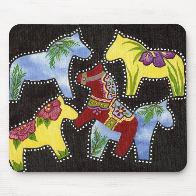 Mousepad Pasta do rato Cavalo Brilhante (Frente)