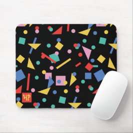 Mousepad Pasta do rato em formas geométricas de pop de arte