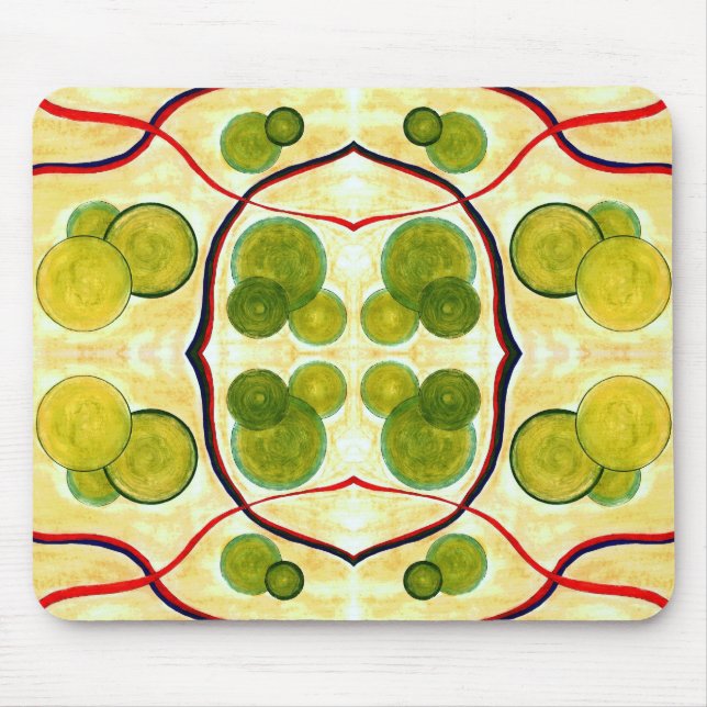 Mousepad Pasta flutuante de Creme Verde (Frente)