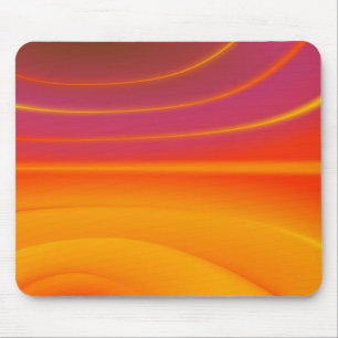Mousepad Pasta laranja de rato abstrato waves