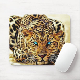 Mousepad Pasta-Mão-Mão Azul-Leopardo Trending