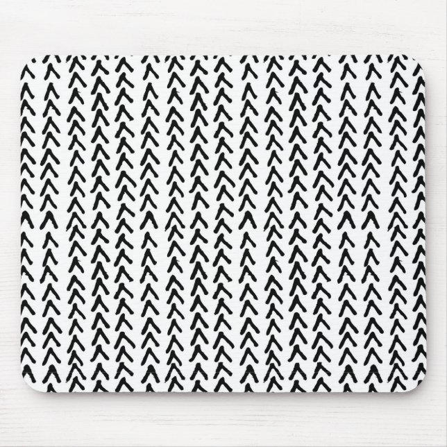 Mousepad Pasta-Mão-Mão-de-Padrão Russo Negro (Frente)