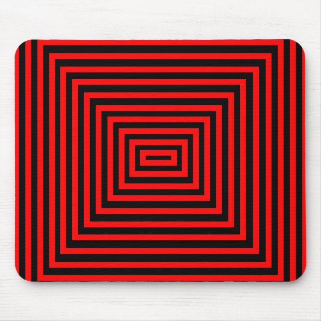 Mousepad Pasta vermelha e preta do rato (Frente)