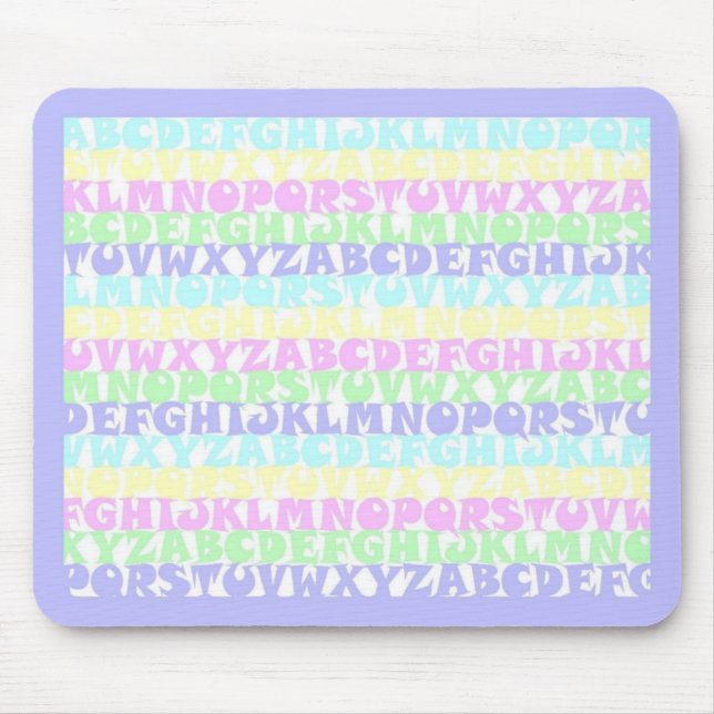 Mousepad Pastel ABC (Frente)