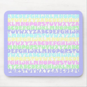 Mousepad Pastel ABCs
