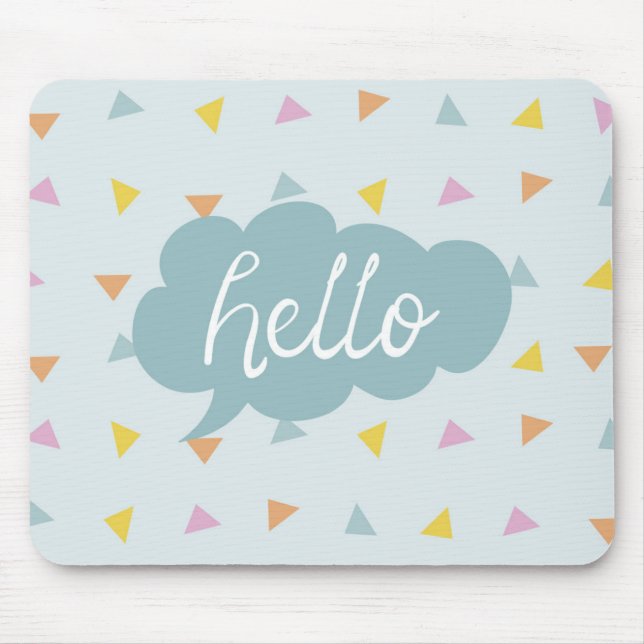 Mousepad Pastel Bonito Alô (Frente)