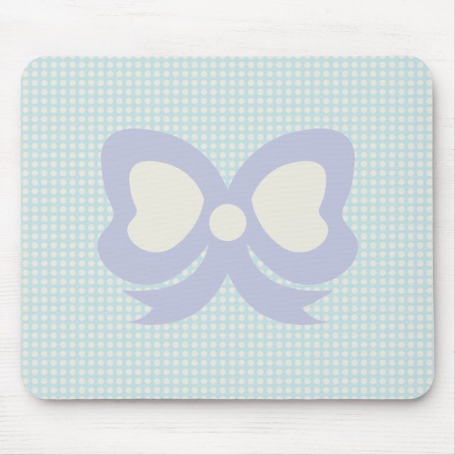MOUSEPAD PASTEL BONITO POLKADOTS E ROXO AZUL DA FITA (Frente)