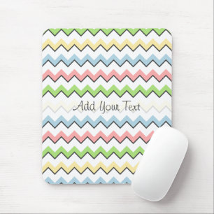 Mousepad Pastel Chevron-Drop Shadow por Shirley Taylor