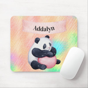 Mousepad Pastel de Cores Aquáticas, Bebê Personalizado,