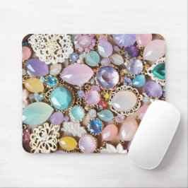 Mousepad Pastel Gems And Jewels In Pinks & Purples