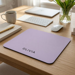 Mousepad Pastel Lavanda Personalizado Nome Personalizado
