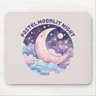 Mousepad Pastel Moonlit Fantasy Night