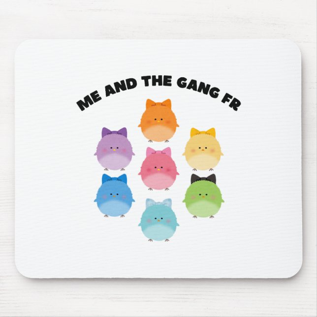 Mousepad Pastel Páscoa Funny Homies Meme Cute Ba (Frente)