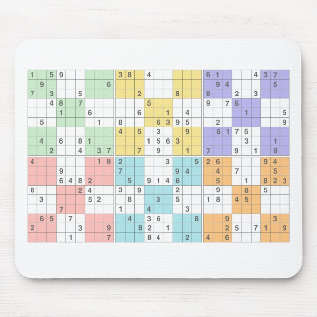 Mousepad pastel sudoku (Frente)