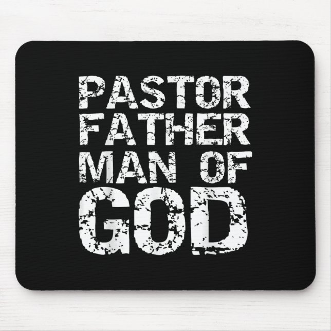 Mousepad Pastor Appreciation Gift For Dads Pastor Father Ma (Frente)