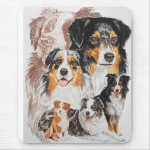 Mousepad Pastor australiano com fantasma